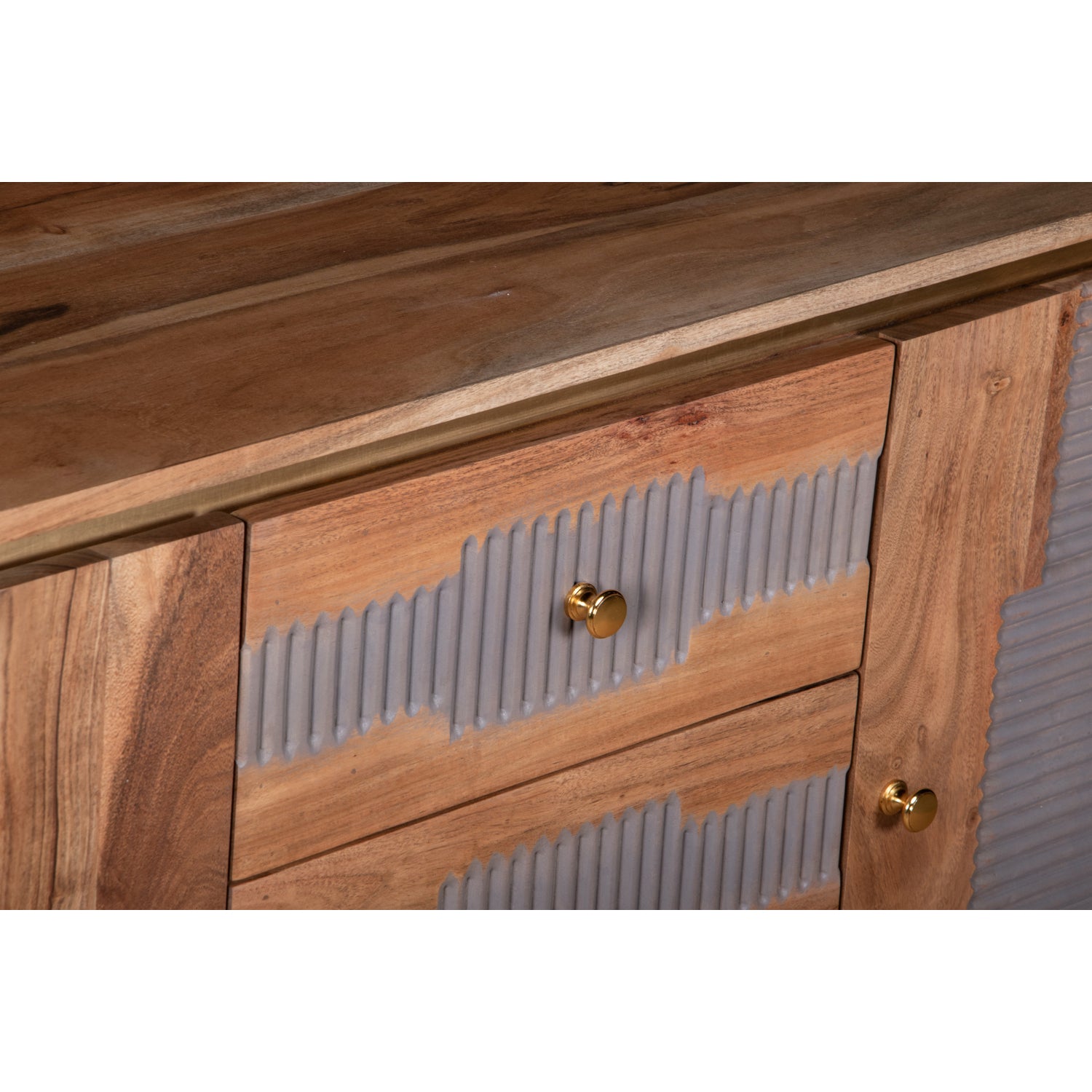 Berkley Acacia Wood 2 Doors 3 Drawers Sideboard Berkley Acacia Wood 2 Doors 3 Drawers Sideboard