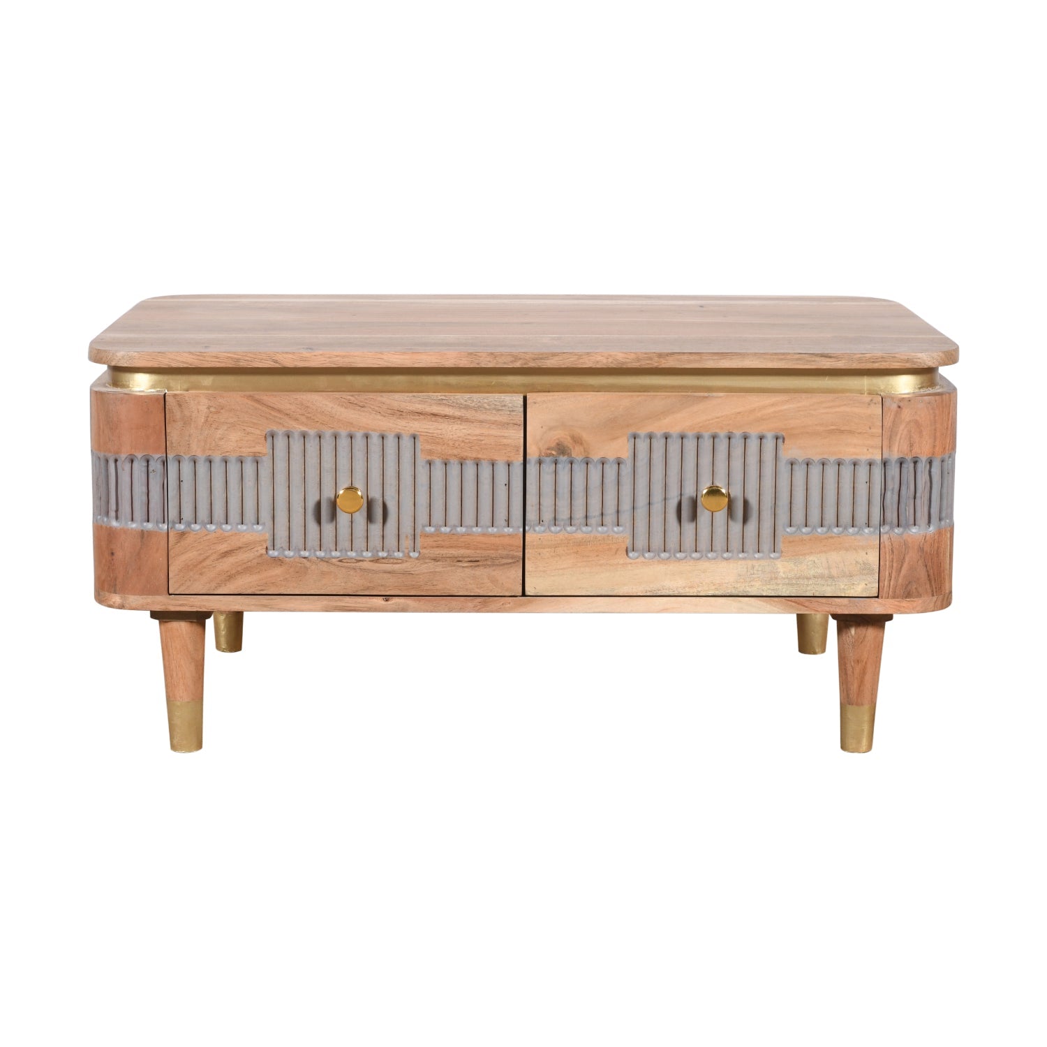 Berkley Acacia Wood 2 Drawers Coffee Table Berkley Acacia Wood 2 Drawers Coffee Table