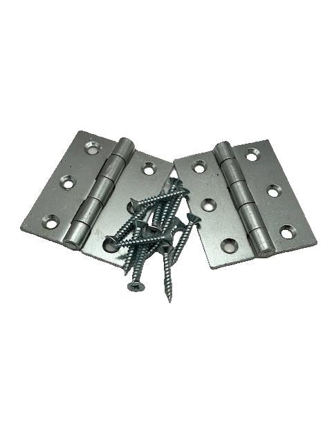 75mm Butt Hinges Pair BZP