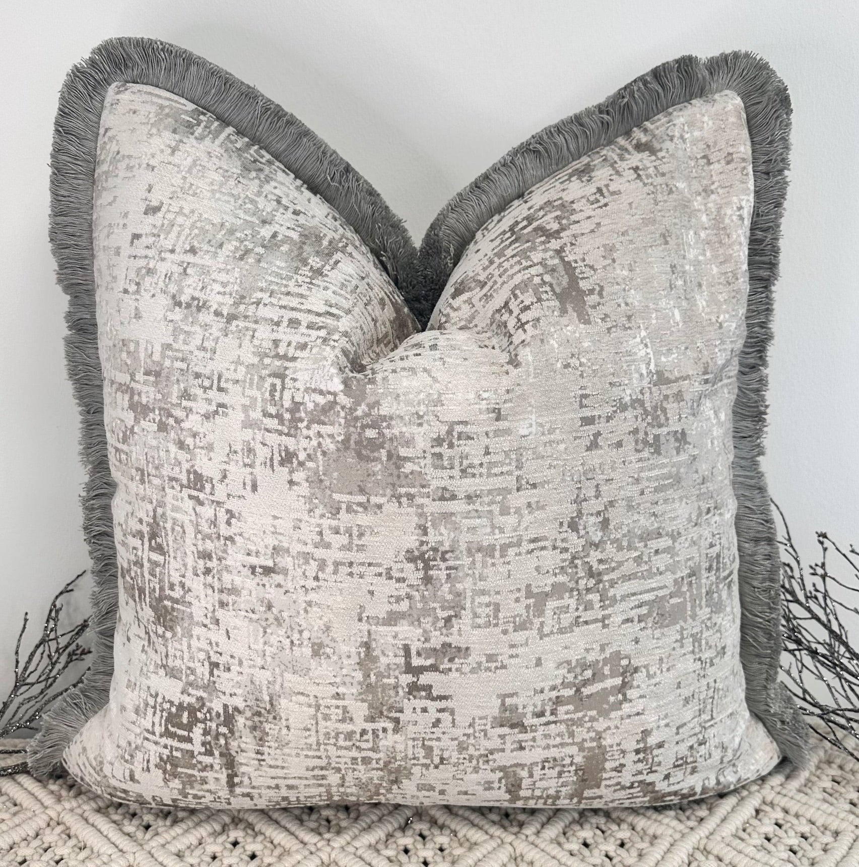 The Couture Cushion - The Greige Eleanor - Style No. 5 The Couture Cushion - The Greige Eleanor - Style No. 5