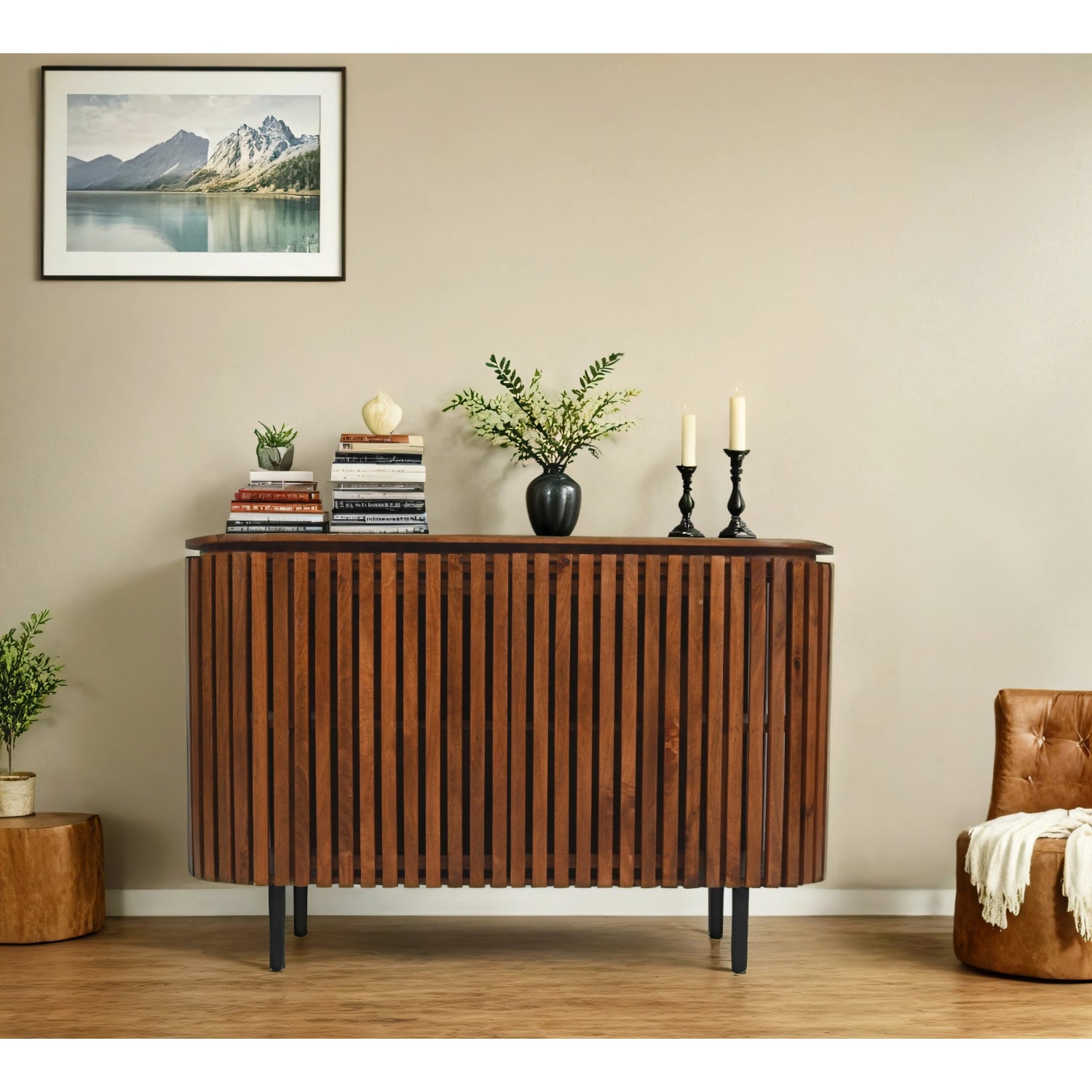 Compton Mango Wood 2 Doors Sideboard Compton Mango Wood 2 Doors Sideboard