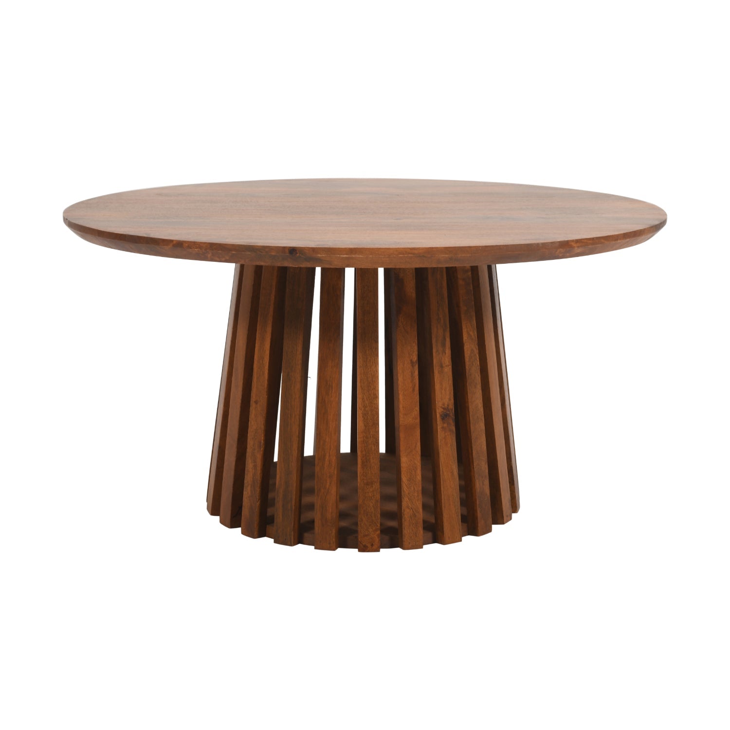 Compton Mango Wood Round Coffee Table Compton Mango Wood Round Coffee Table