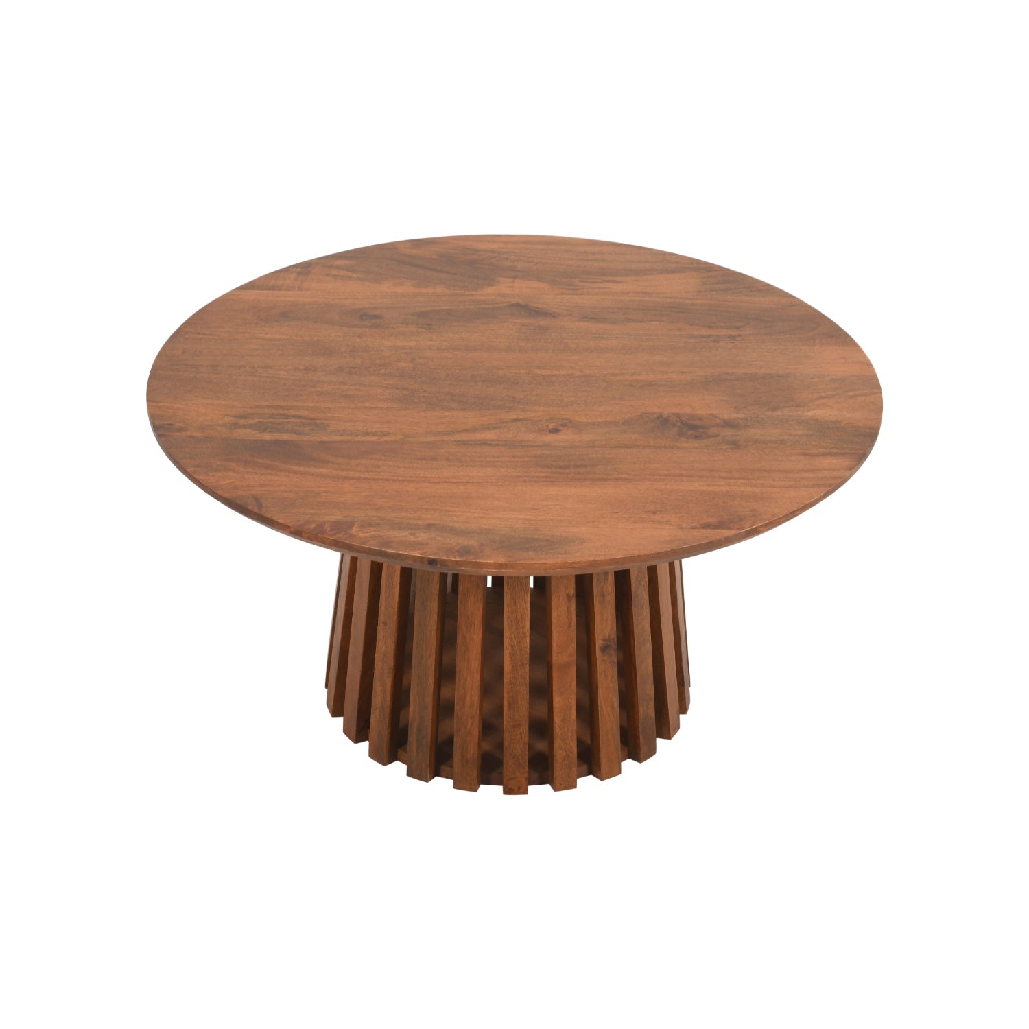 Compton Mango Wood Round Coffee Table Compton Mango Wood Round Coffee Table