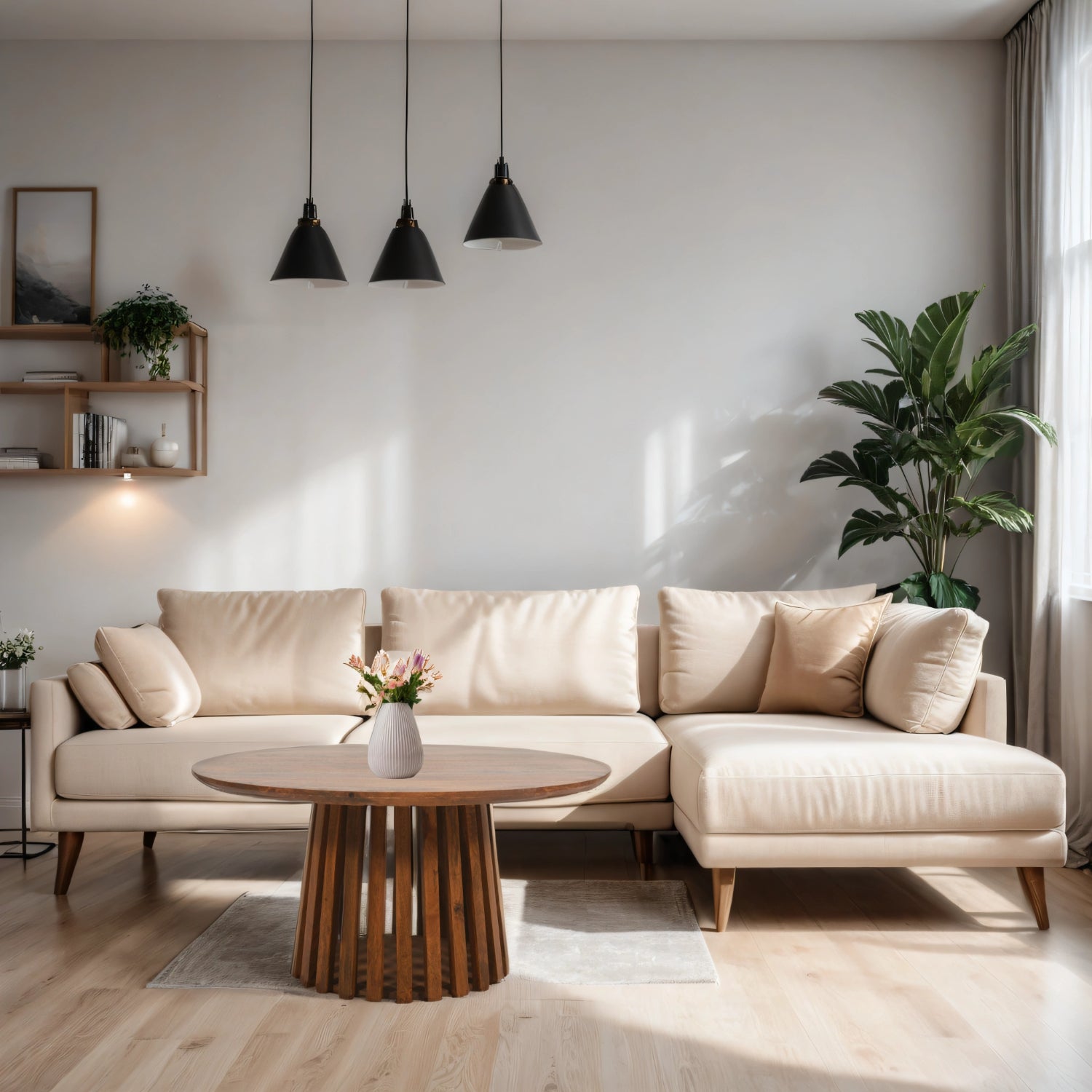 Compton Mango Wood Round Coffee Table Compton Mango Wood Round Coffee Table
