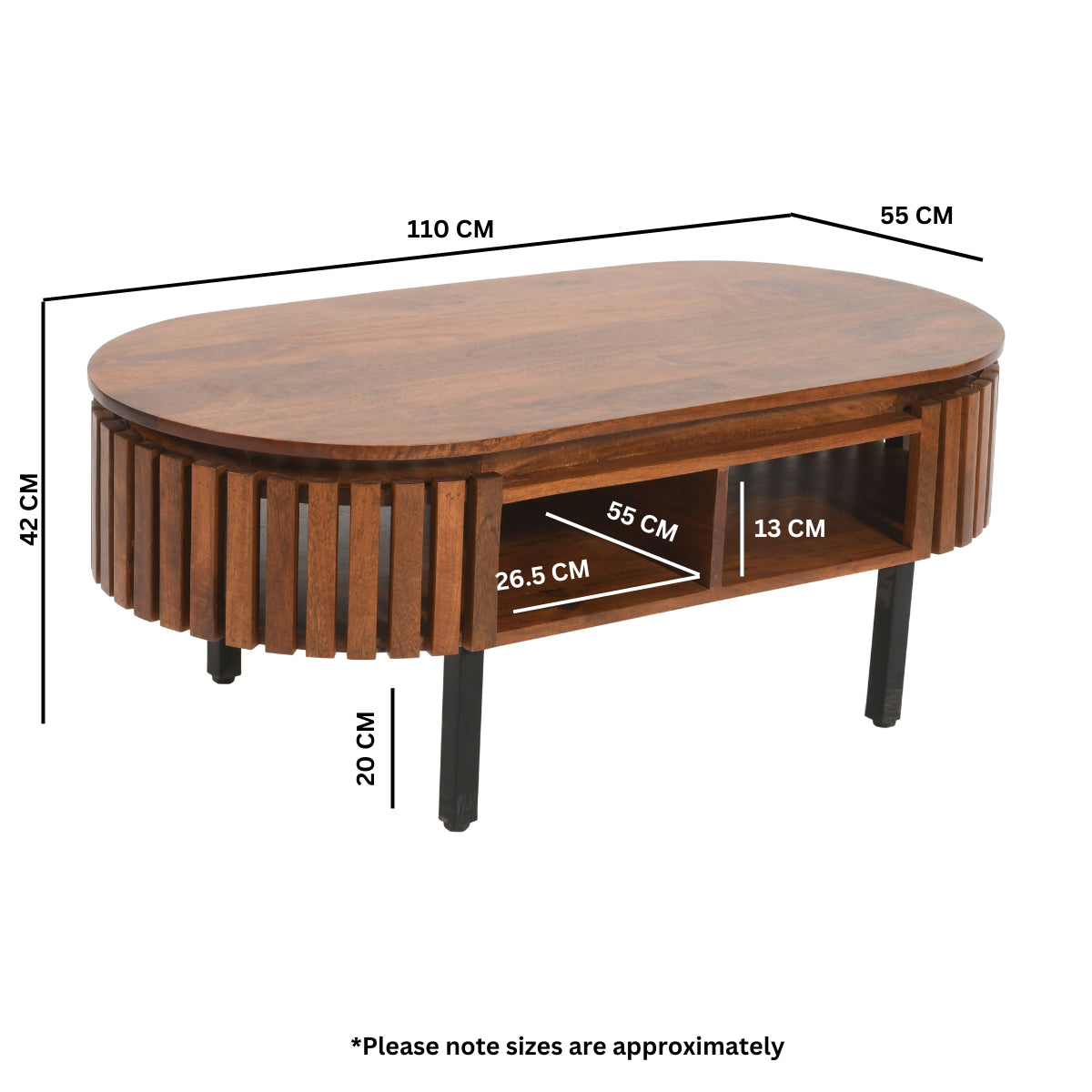 Compton Mango Wood Rectangular Coffee Table Compton Mango Wood Rectangular Coffee Table
