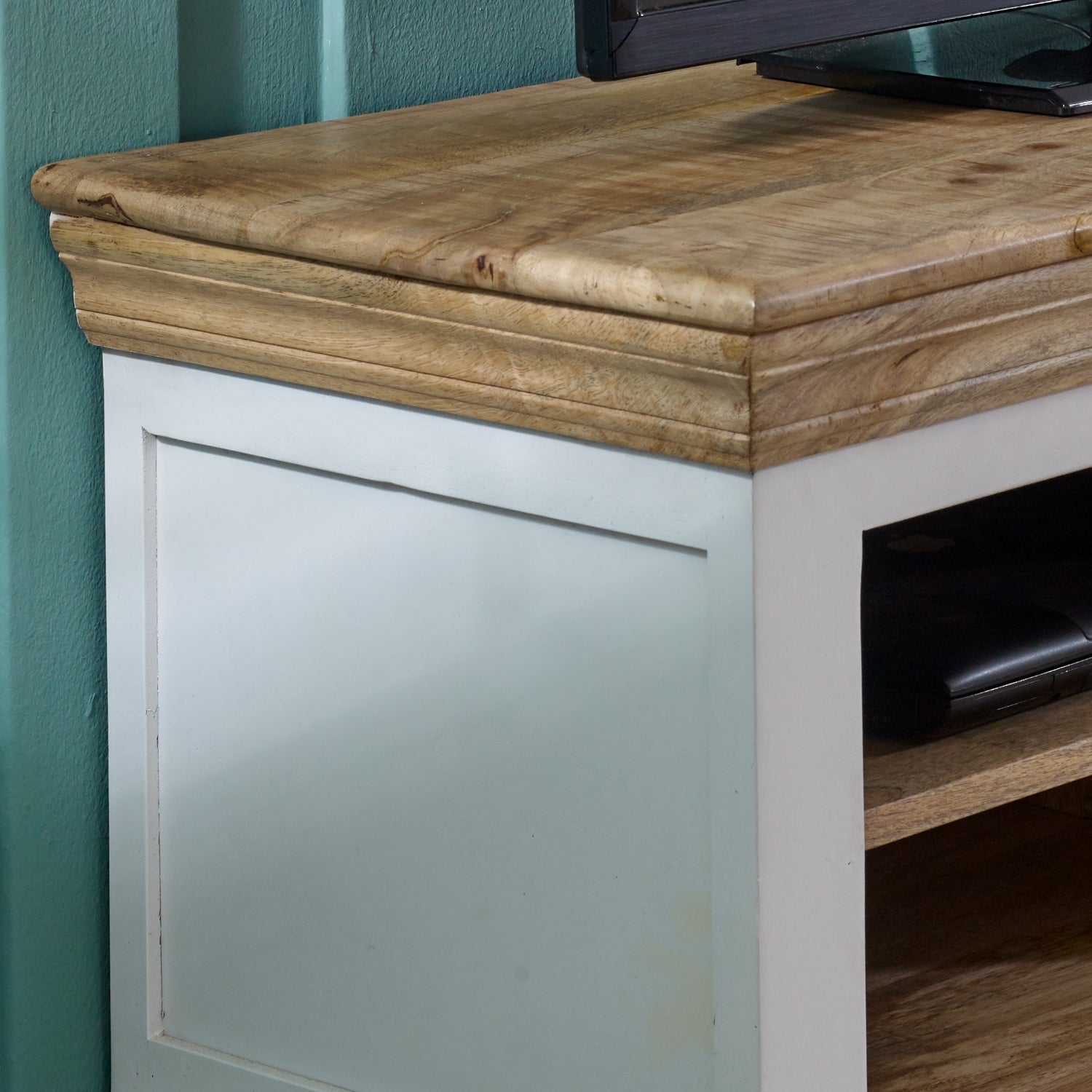 Bianco Solid Mango Wood Small Tv Cabinet White Bianco Solid Mango Wood Small Tv Cabinet White