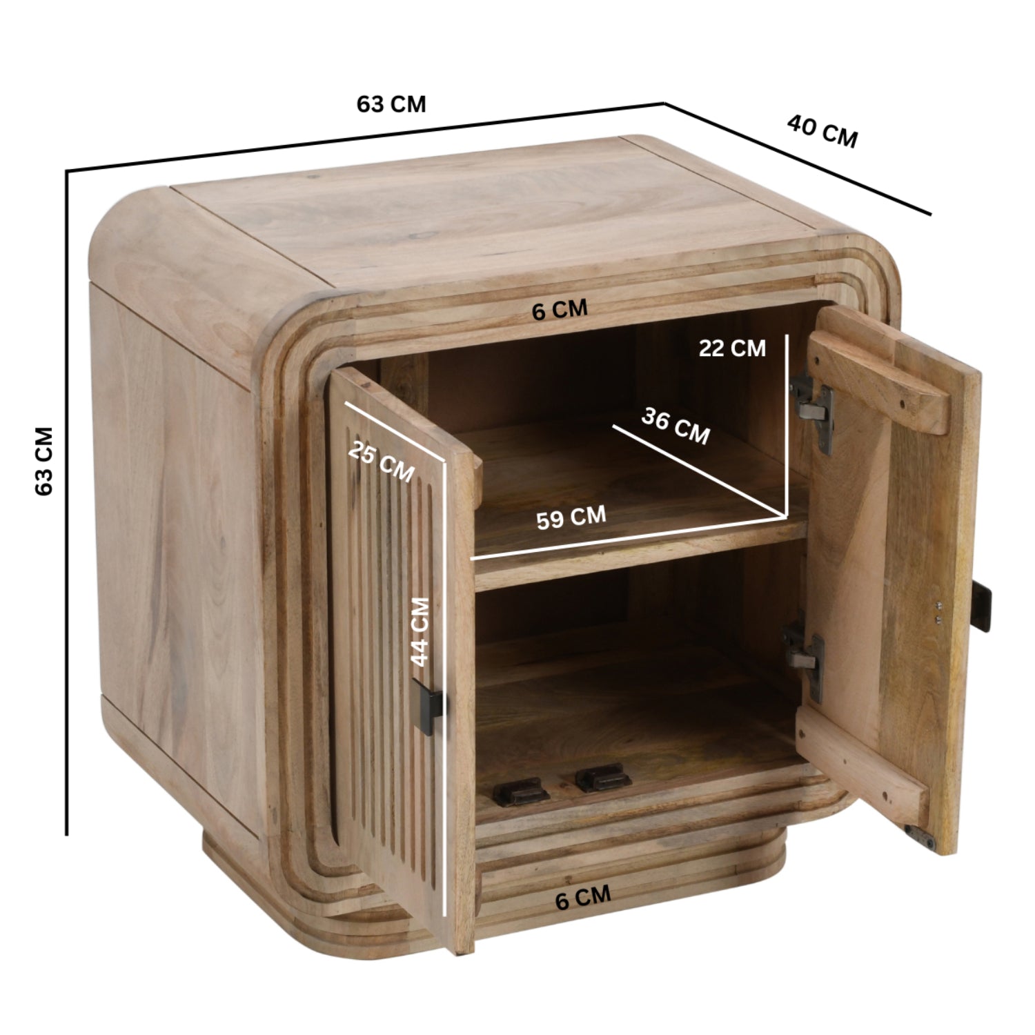 Preston Mango Wood Mini Sideboard Preston Mango Wood Mini Sideboard