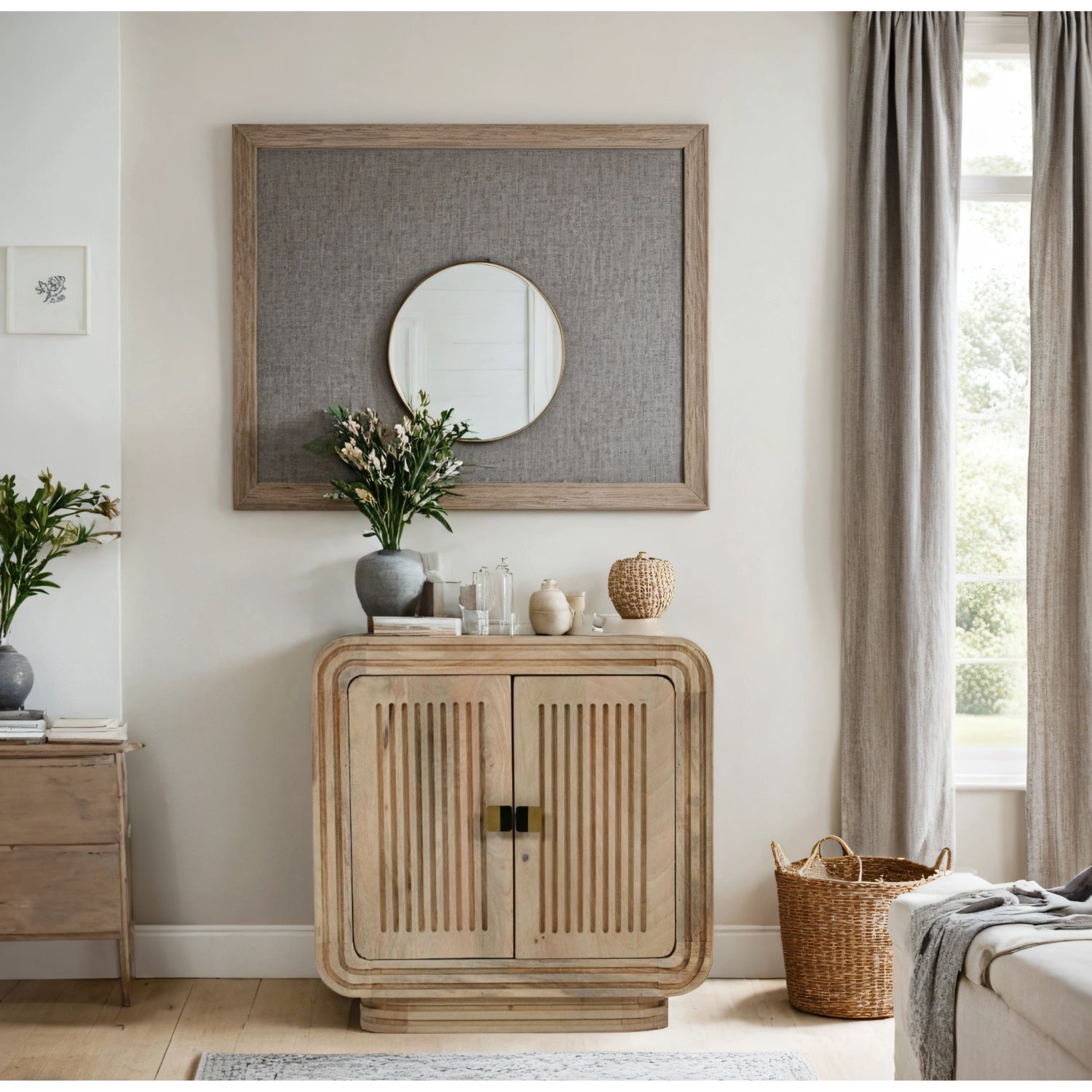 Preston Mango Wood Mini Sideboard Preston Mango Wood Mini Sideboard