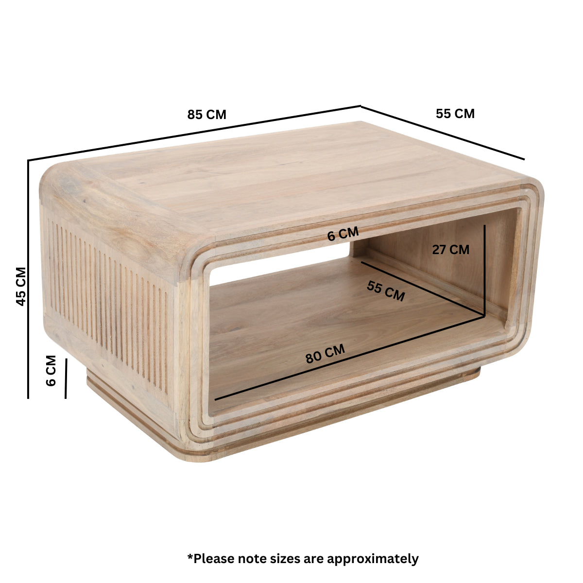 Preston Mango Wood Coffee Table Preston Mango Wood Coffee Table
