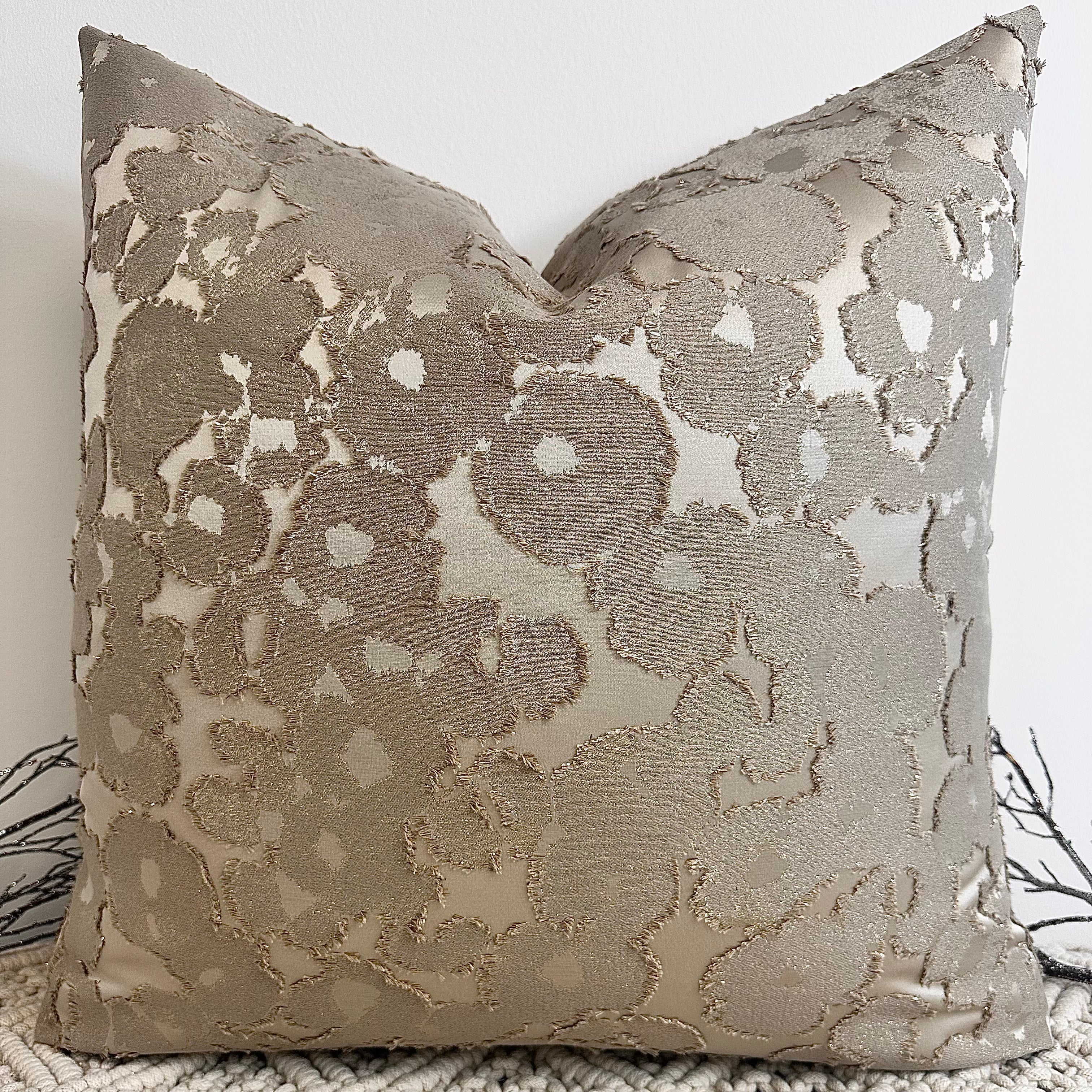 The Couture Cushion - The Taupe Lucye - Style No. 99 The Couture Cushion - The Taupe Lucye - Style No. 99