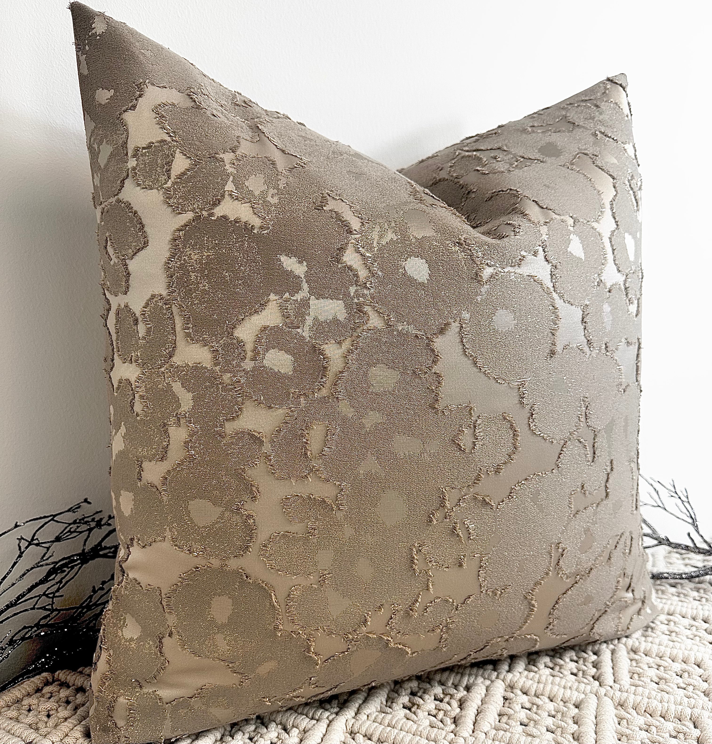 The Couture Cushion - The Taupe Lucye - Style No. 99 The Couture Cushion - The Taupe Lucye - Style No. 99