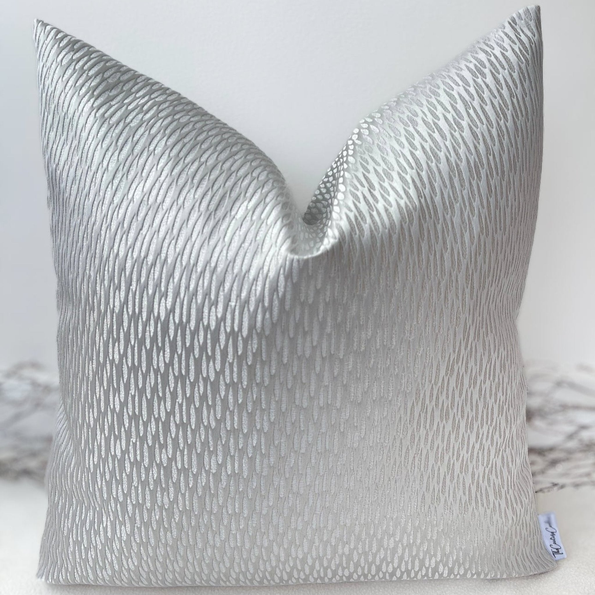The Couture Cushion - The Silver Teardrop - Style No. 89 The Couture Cushion - The Silver Teardrop - Style No. 89