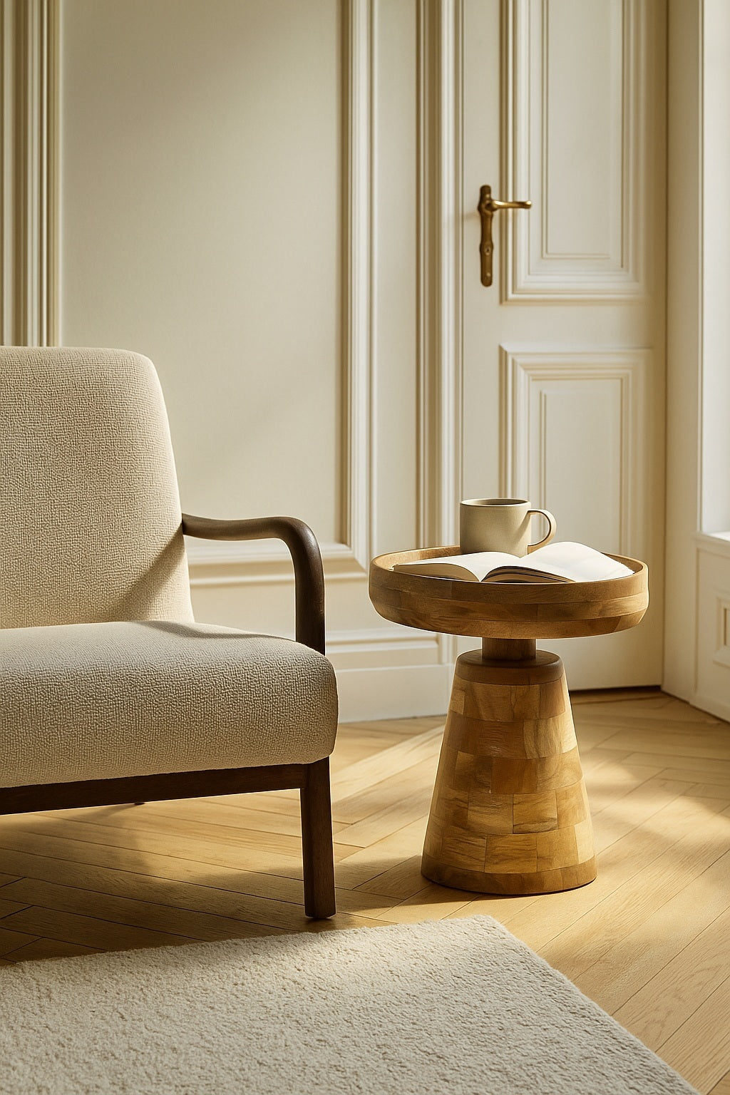 Merlin Mango Wood Frontroom Table Merlin Mango Wood Frontroom Table