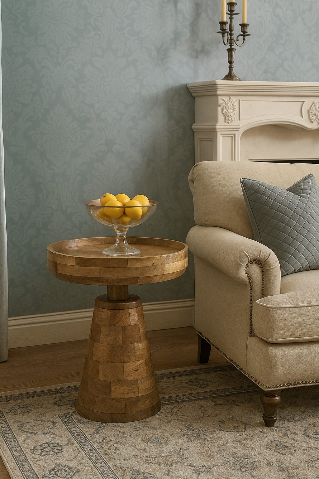 Merlin Mango Wood Frontroom Table Merlin Mango Wood Frontroom Table