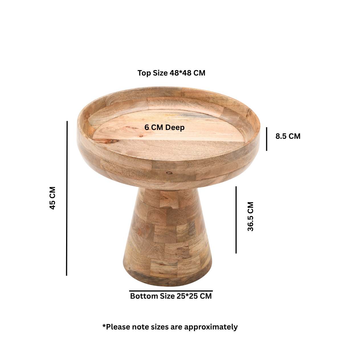 Merlin Mango Wood Frontroom Table Merlin Mango Wood Frontroom Table