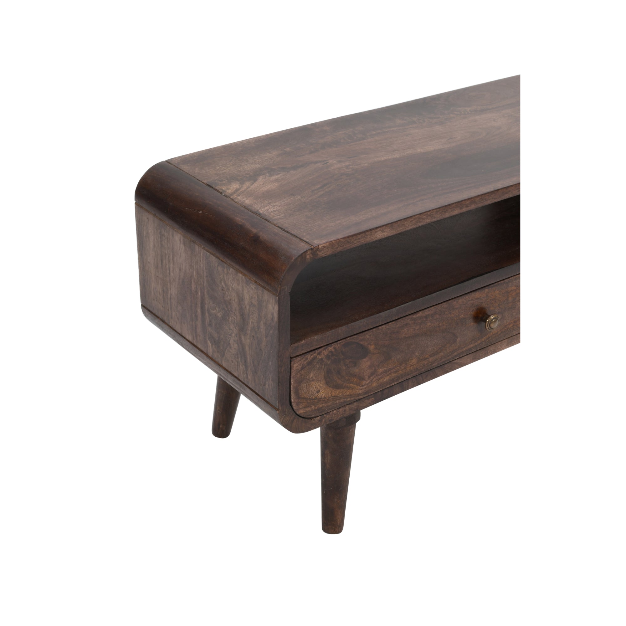 Franklin Dark Mango Wood Large TV Stand with 2 Drawers Franklin Dark Mango Wood Large TV Stand with 2 Drawers