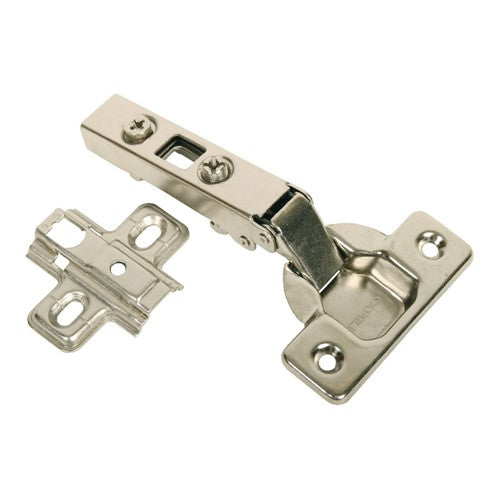 CONCEALED HINGE (SPRUNG) W/PLATE 35mm BZP 110DEG