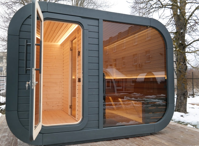 Sauna LUNA 3.3 x 2.4 m with a changing room