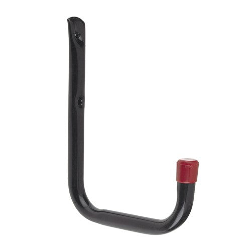 TUBULAR HOOK 70mm PROJECTION BLACK WITH RED END CAP