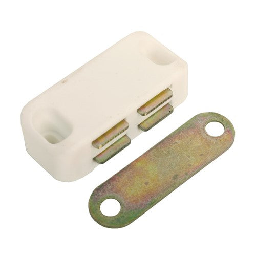 MAGNETIC CATCH SINGLE WHITE  (Pack Of 10)