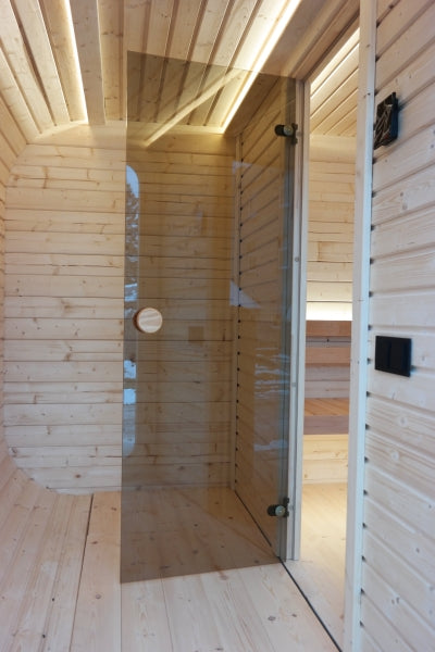 Sauna LUNA 3.3 x 2.4 m with a changing room