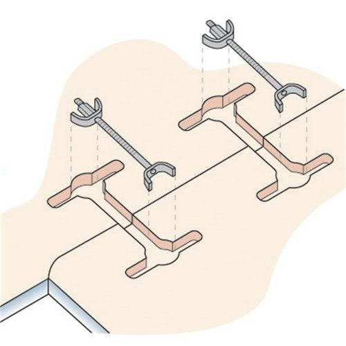 WORKTOP CONNECTING BOLT BZP 150mm (10 Pack)