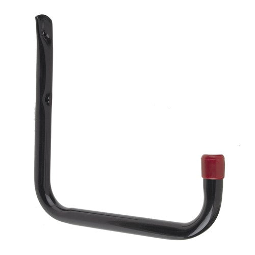 TUBULAR HOOK 70mm PROJECTION BLACK WITH RED END CAP