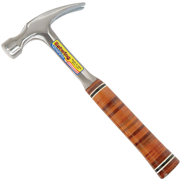 Estwing Straight Claw Hammer - Leather Handle