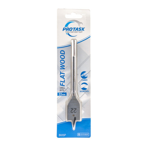 Protask 22mm Fast Cutting Flat Wood Bit