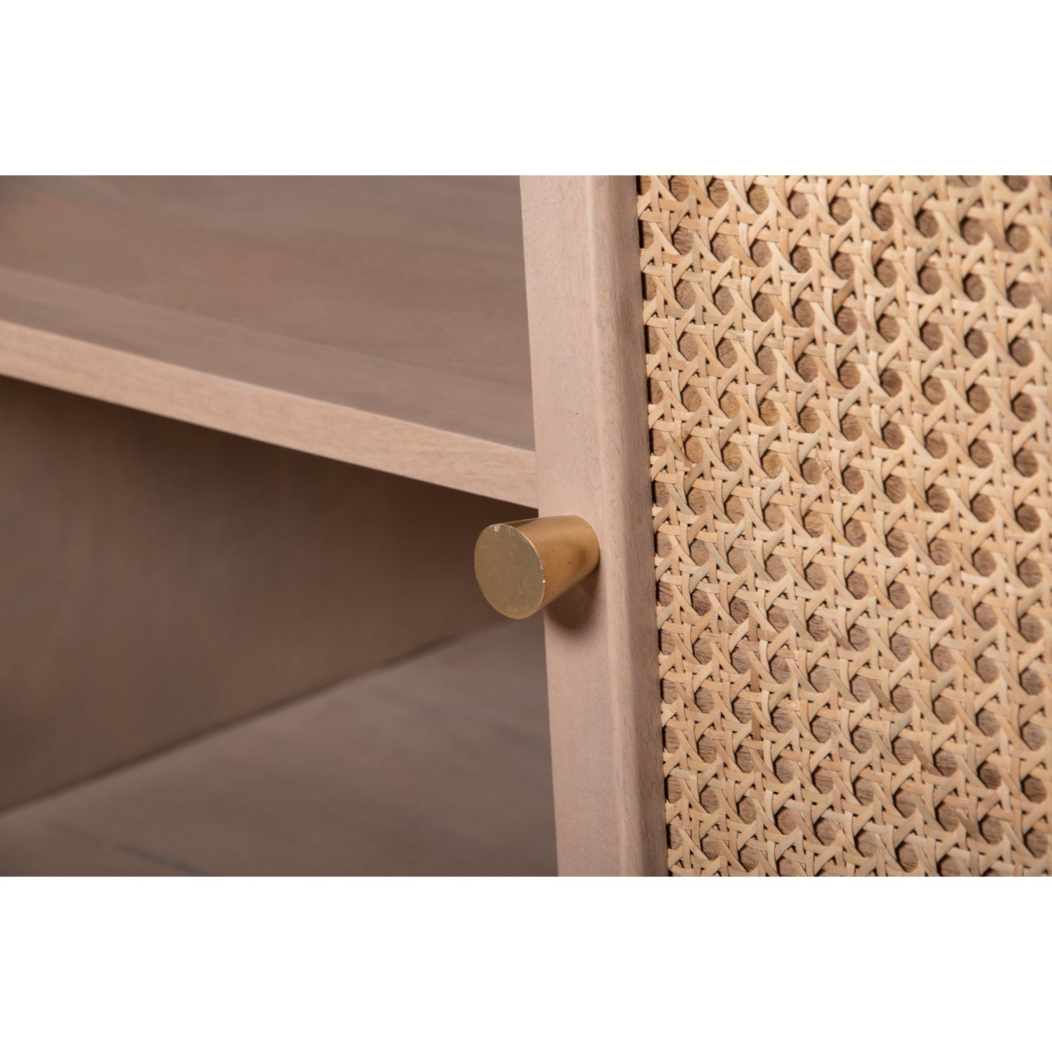 Chester Cane And Wood 4 Doors Sideboard