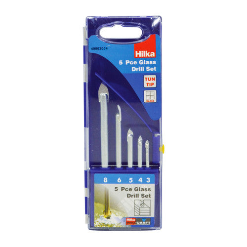 Hilka 5 piece Glass Drill Bit Set
