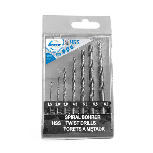 ProTask Metric High Speed Twist Drill Bit 7 piece Set