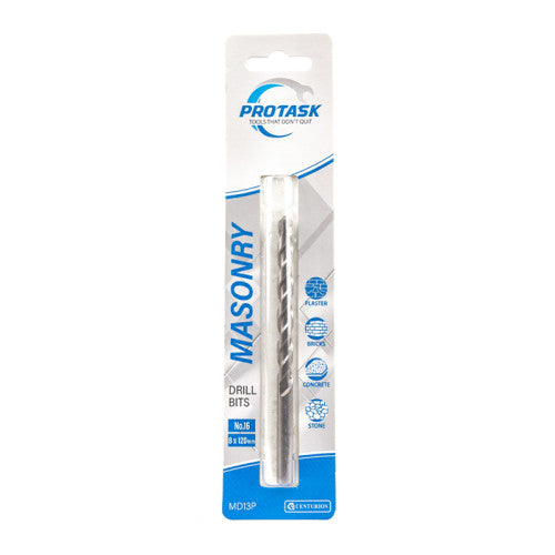 Protask Masonry Drill Bit Standard Series No.16 (8 x 120mm)