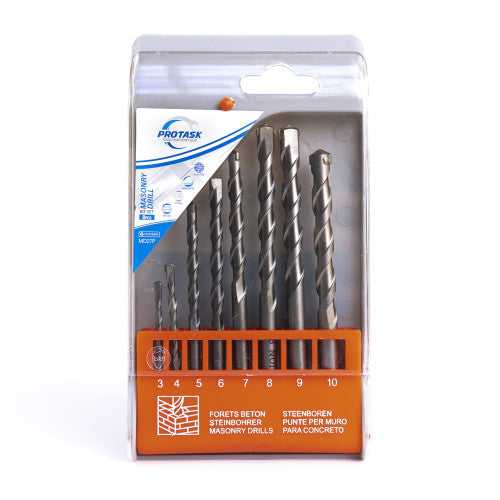 Protask 8 piece Masonry Drill Bit Set