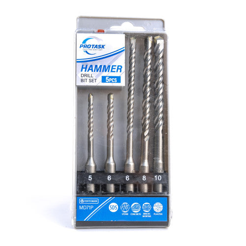 Protask SDS 5 piece Hammer Drill set