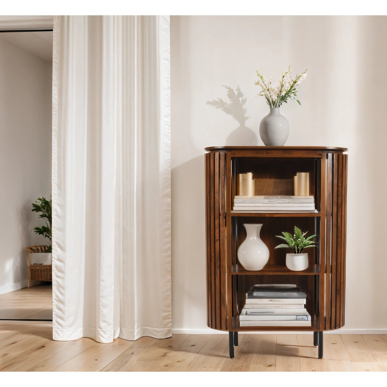 Compton Mango Wood Bookcase