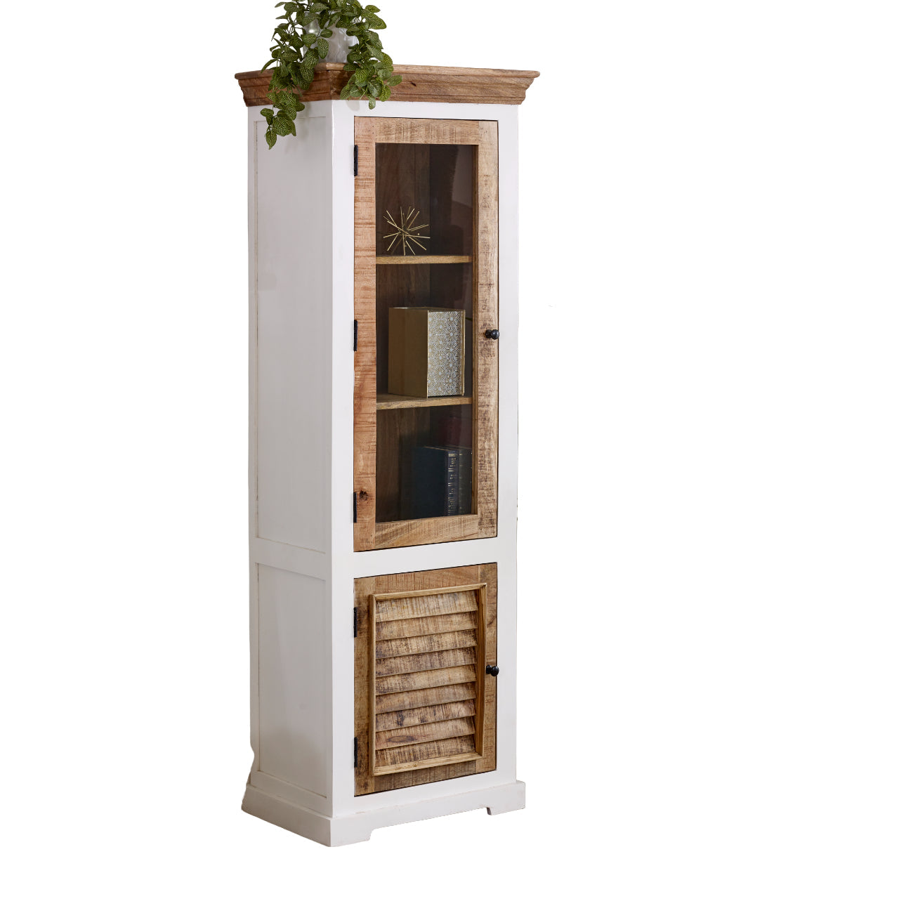 Bianco Solid Mango Wood Bookcase   White
