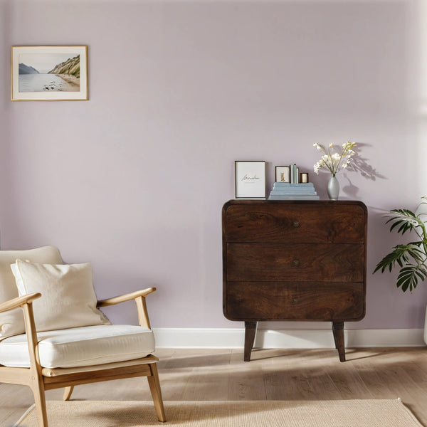 Franklin Dark Mango Wood Chest Of 3 Drawers