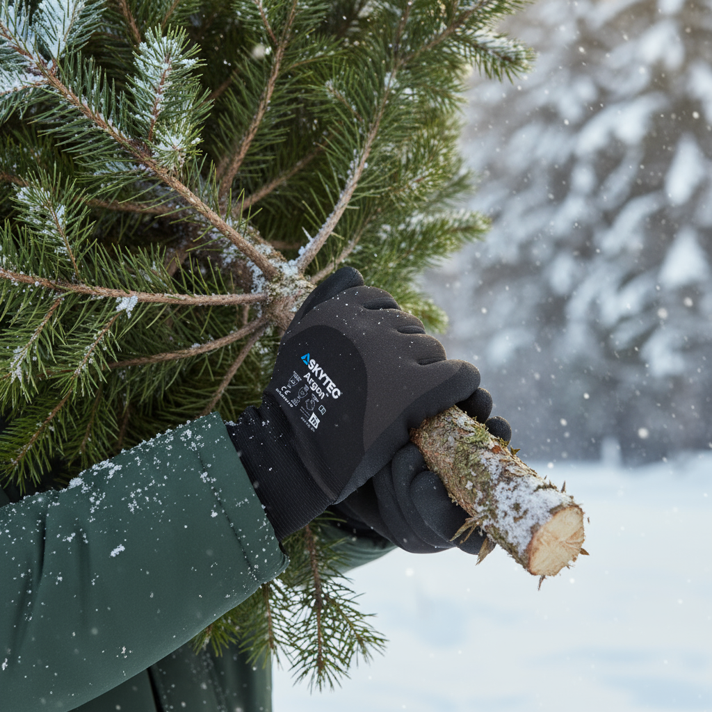 SKYTEC Argon Fleece Lined Thermal Insulated Water Repellent Work Gloves (PACK of 10 PAIRS)