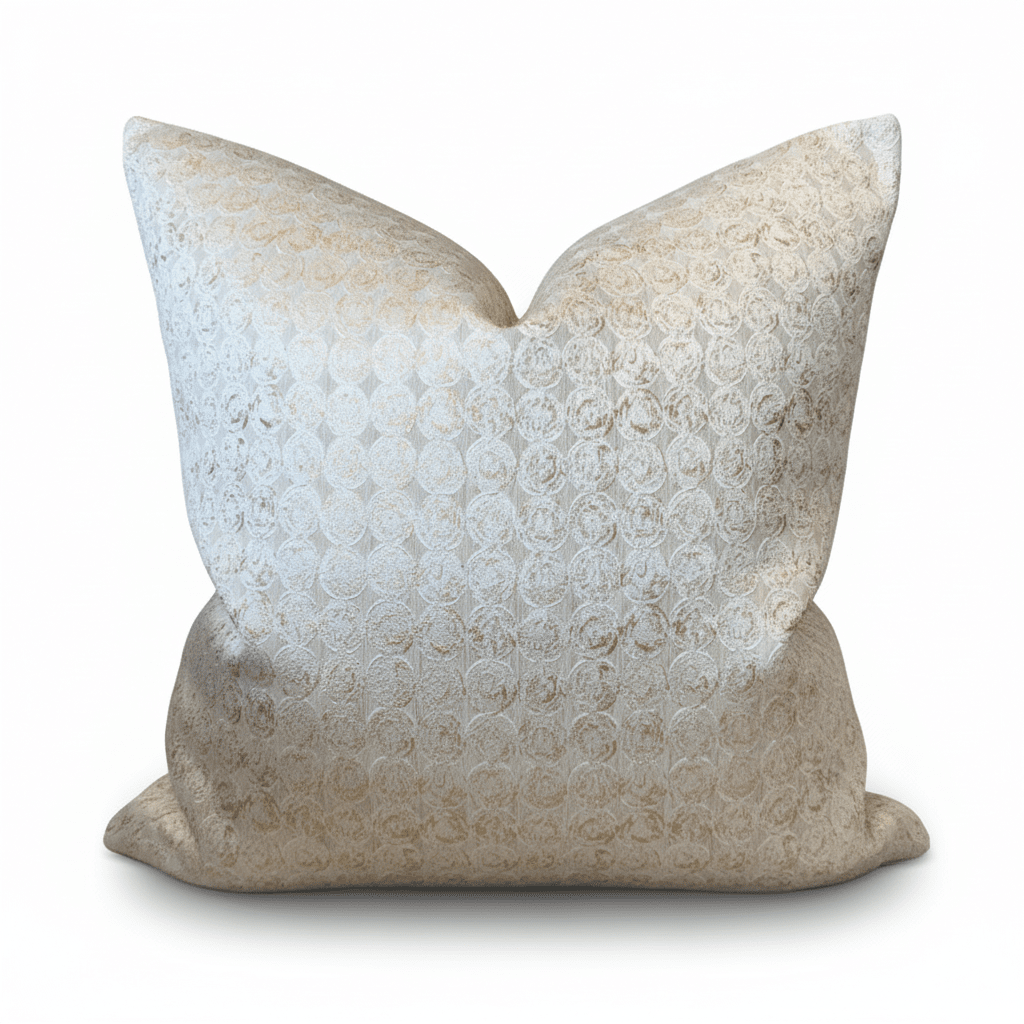 Frankie Gold Metallic Geometric Cushion - 50x50cm