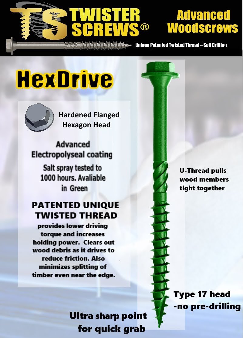 Twisterscrews Hexdrive Screws