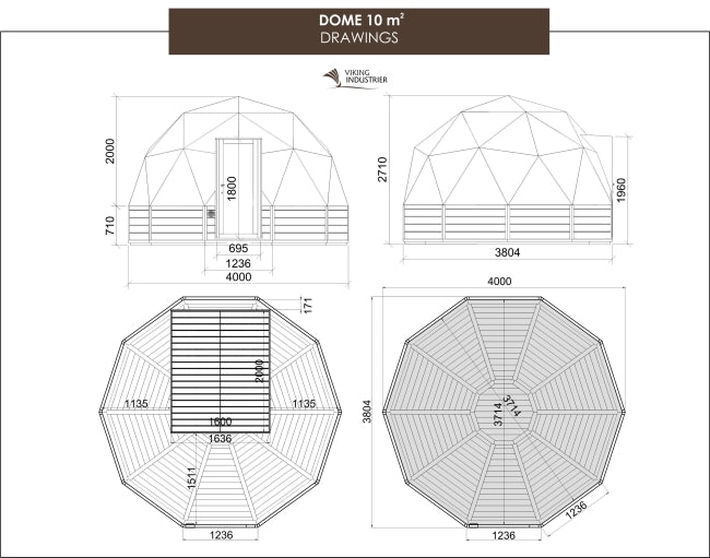 Camping Dome Drawing
