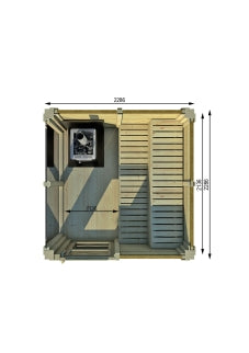 SAUNA CUBE 2 x 2 m