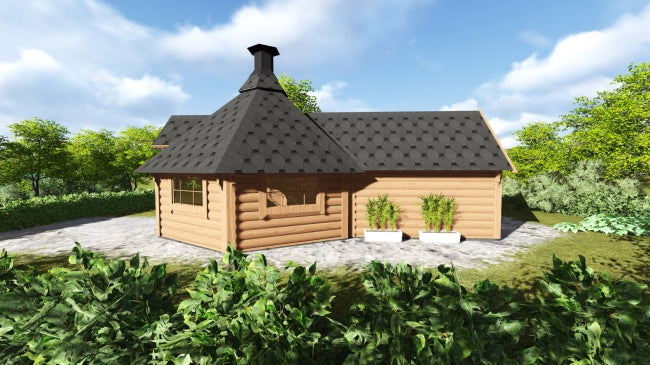 Grill Cabin 9.2 m² with Extension