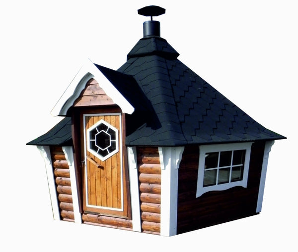Grill cabin with sloping walls 9.2 m²