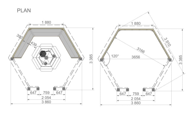 Open BBQ Grill Cabin 9.2m2