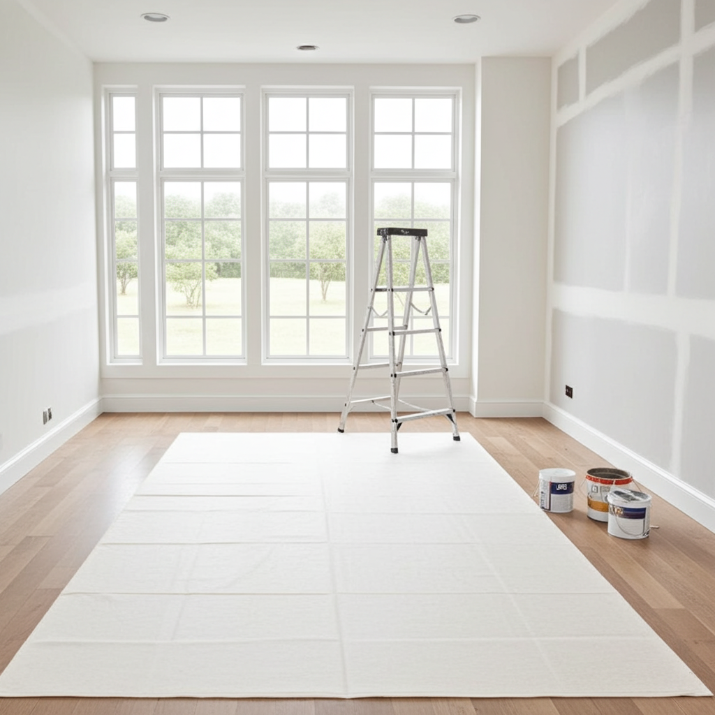 Cotton Twill Dust Sheet, 12' x 9'/ 3.6m x 2.7m