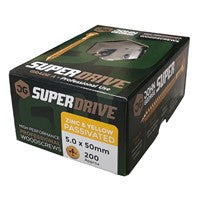SUPER DRIVE PRO Wood Screws 6.0mmx130mm (50 per box)